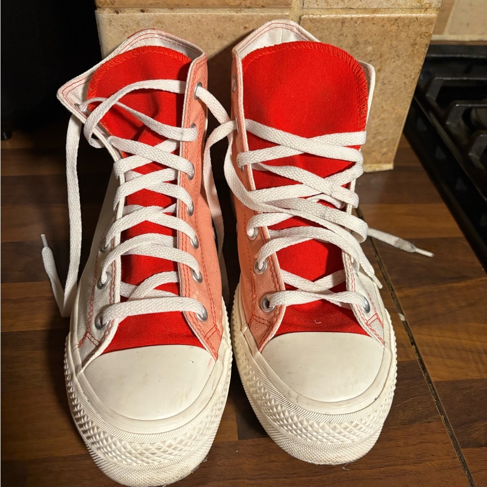 Converse Red and Pink High-Top Sneakers .Mother’s Day Sale!!